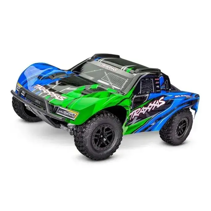 Finale Uitverkoop Traxxas Slash 4X4 HD VX3 Brushless RTR - Groen