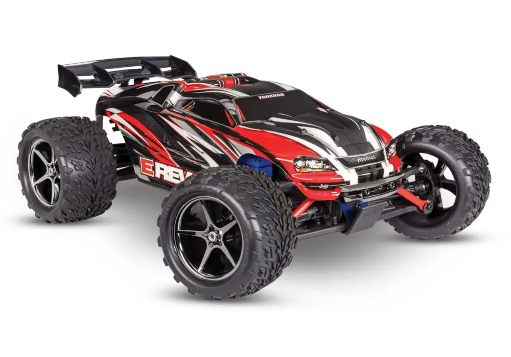 Traxxas E-Revo 1/16 electro truggy RTR - Rood Korting