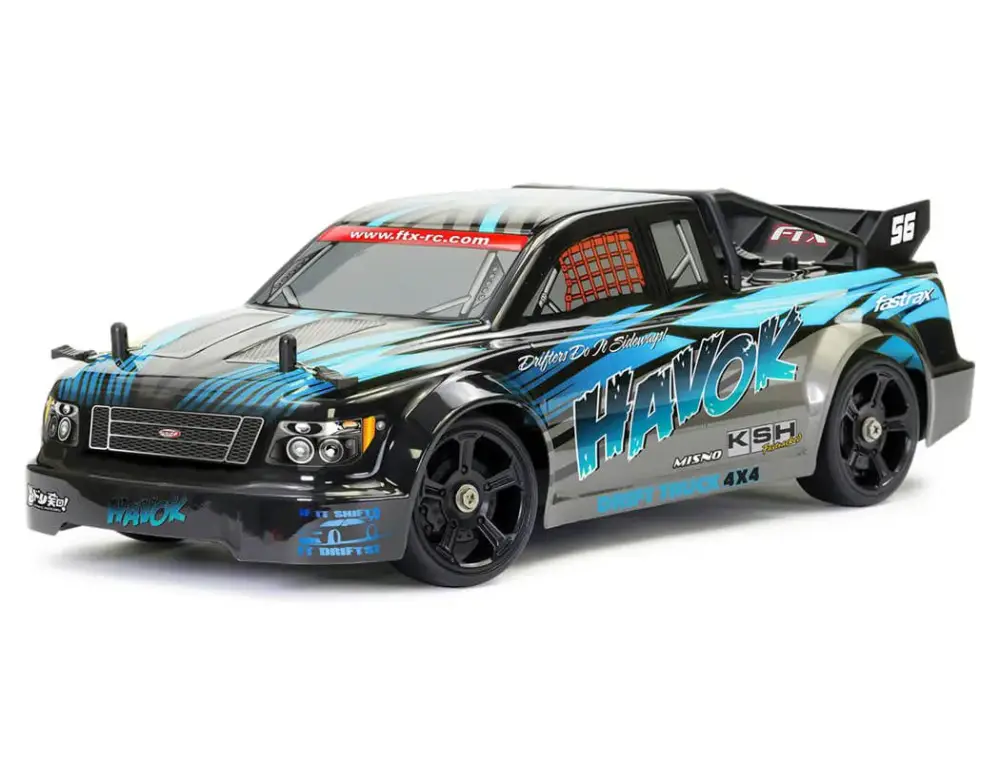 Meest Verkocht FTX Havok 1/14 4WD Drift Truck RTR - Blauw