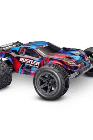 Laatste Versie Traxxas Rustler 2WD HD VX3 Brushless RTR - Rood
