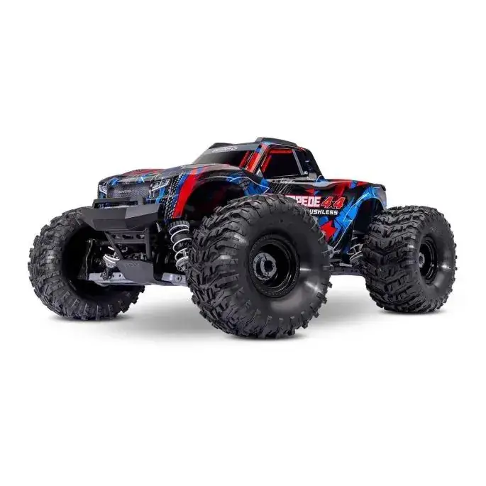 Traxxas Stampede 4X4 HD VX3 Brushless RTR - Rood Express Levering