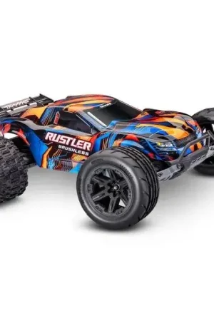 Weekendaanbieding Traxxas Rustler 2WD HD VX3 Brushless RTR - Oranje
