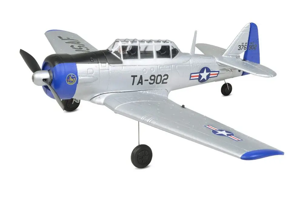 Weekendaanbieding EZ-Wings Mini AT-6 Texan, Zilver- RTF - 450mm - Incl. 2 accu's