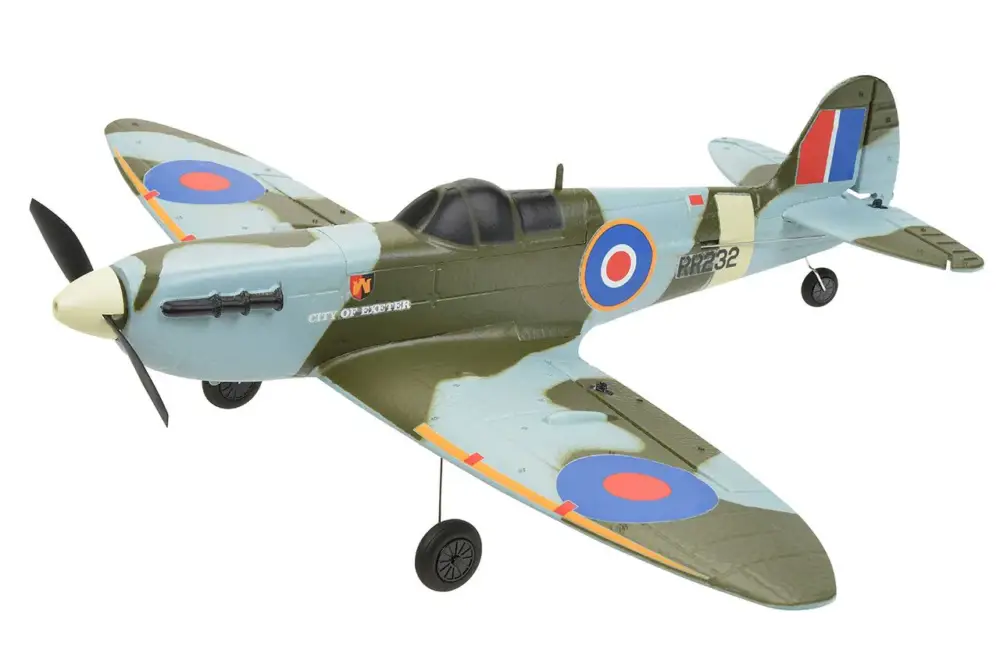 Direct Verzonden EZ-Wings Mini Spitfire MK II RTF - 450mm - Blauw/Groen - Incl. 2 accu's