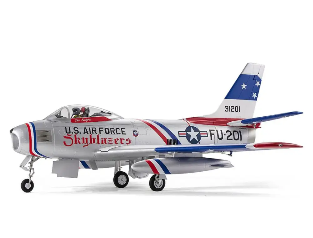 FMS F-86 Skyblazer 80mm electro vliegtuig PNP - Blauw Weekendaanbieding