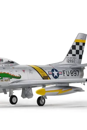 Speciale Aanbieding FMS F-86 Skyblazer 80mm electro vliegtuig PNP - Zilver