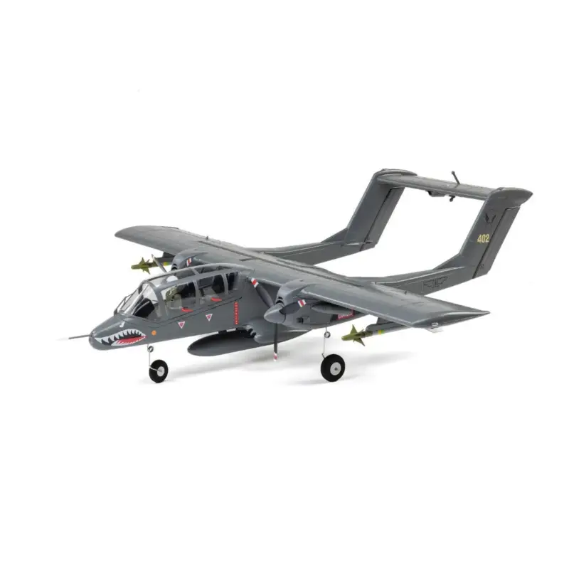 Direct Verzonden E-flite Micro OV-10 Bronco 645mm BNF Basic met AS3X en SAFE Select