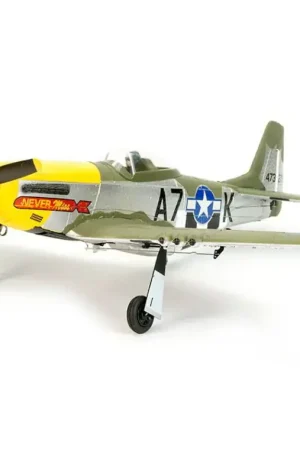 Speciale Aanbieding Volantex P-51D Mustang Groen 500mm brushless vliegtuig RTF - Met Gyro!
