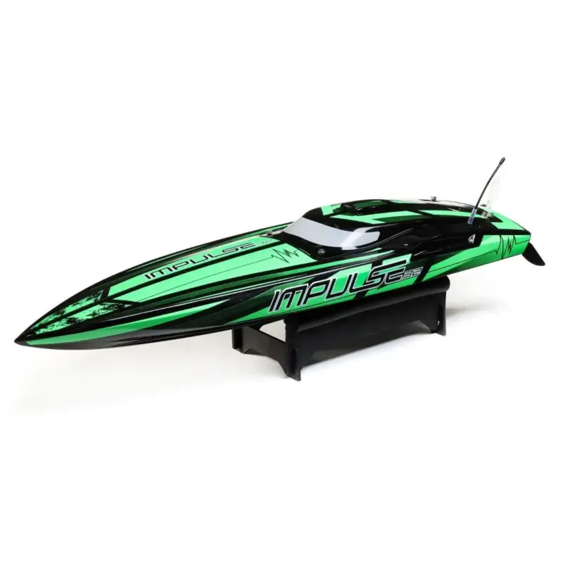 Proboat Impulse 32 Brushless Deep-V RTR - Zwart/Groen Voordeelprijs