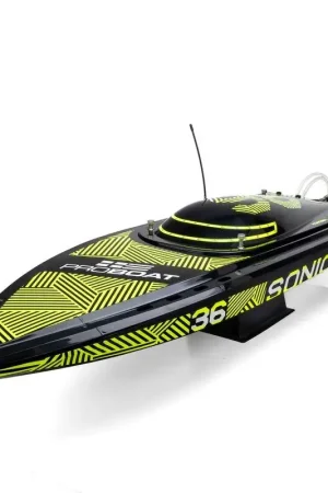 Exclusieve Aanbieding Proboat Sonicwake V3 8S 36" brushless boot - Zwart