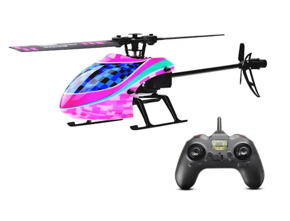 Kootai F03 4-kanaals flybarless helicopter RTF - Paars/Blauw Op = Op