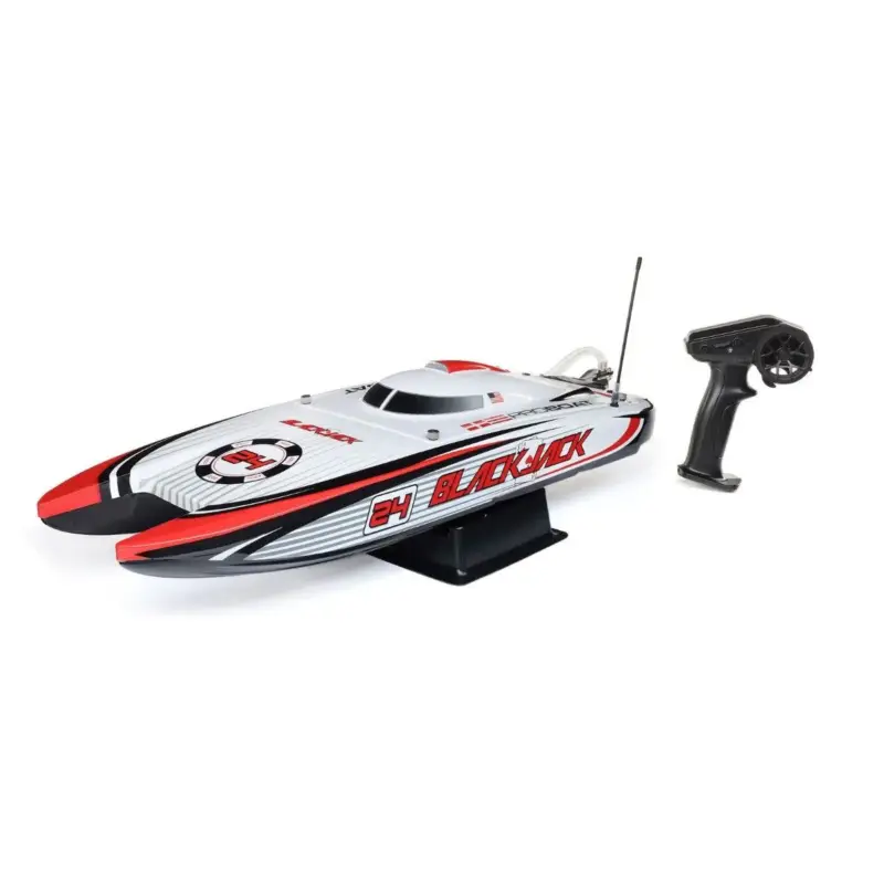 Proboat Blackjack 24" V2 Catamaran Brushless: RTR, Vegas Offshore Express Levering