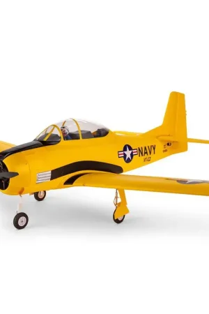 Koopje E-Flite Carbon-Z Trojan T-28 2.0m BNF Basic met AS3X en Safe