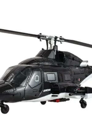 Op = Op Amewi Bell 222 Airwolf Pro 8-Kanaals helikopter met GPS RTF