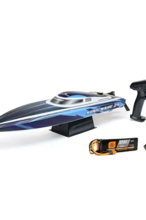 Proboat Sonicwake 24" Self-Righting Brushless Deep-V RTR (Accu & lader inbegrepen) - Blauw Tijdelijk Beschikbaar