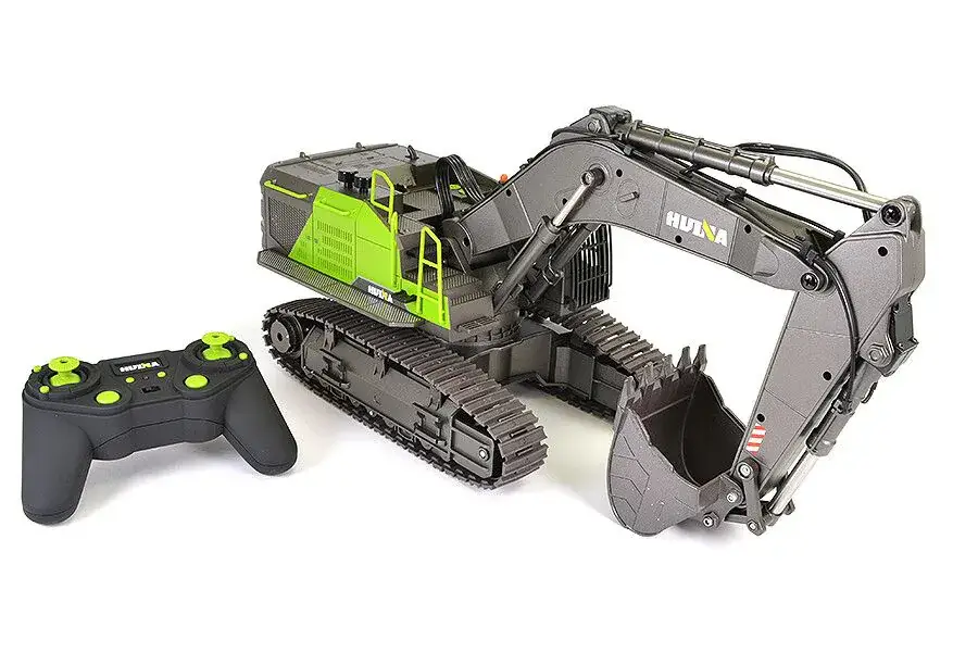 Snelle Levering Huina RC 593 6CH Excavator (HI-Torque DIG syteem)
