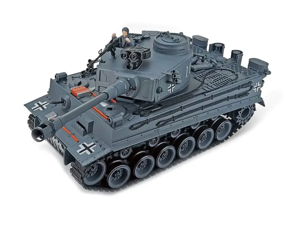Korting Brother Tank 1/18 German Tiger 1 - Grijs