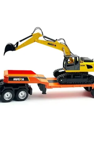 Huina RC 1/24 Platform Trailer (9CH) & Excavator (6CH) set Aanbieding