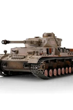 Speciale Aanbieding Torro Pro-Edition RC Tank 1/16 RC PzKpfw IV Ausf. G Div. LAH Kharkov 1943 winter IR in luxe houten krat