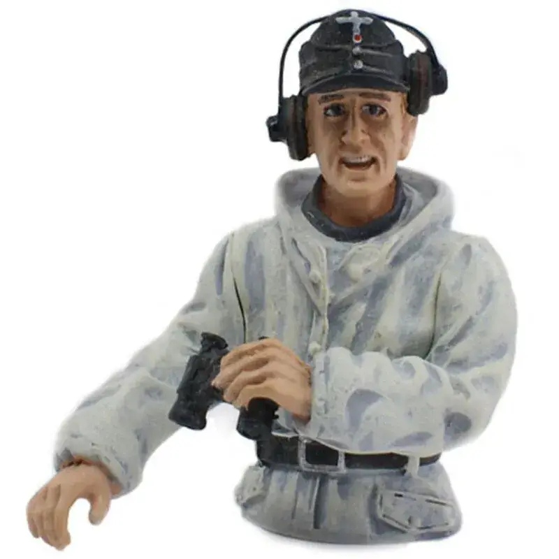 Actieprijs Torro 1/16 figuur tank commandant winter camouflage