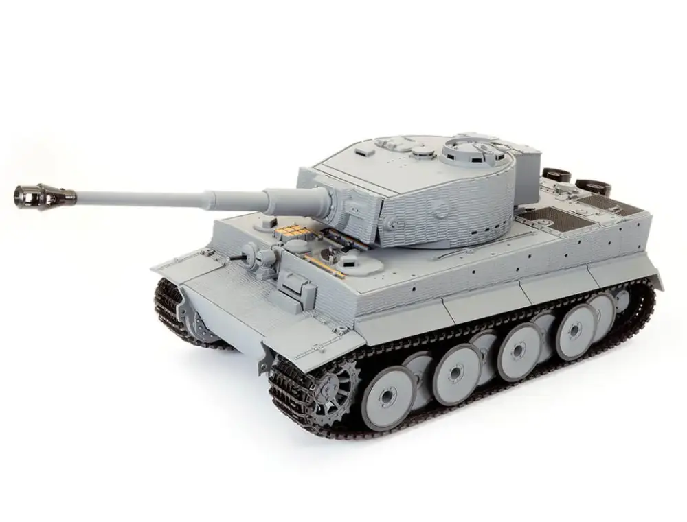 Taigen 1/24 Tiger I IR Battle Tank Middle Version - Grijs Koop Vandaag