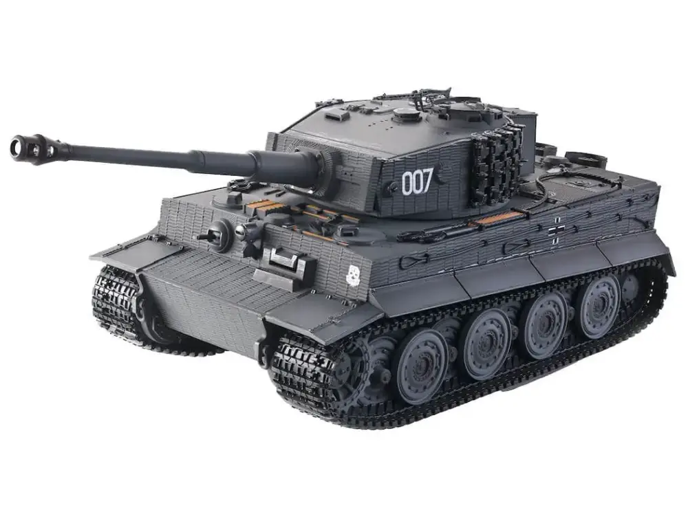 Taigen 1/24 Tiger I IR Battle Tank Late Version - Grijs Veilige Betaling