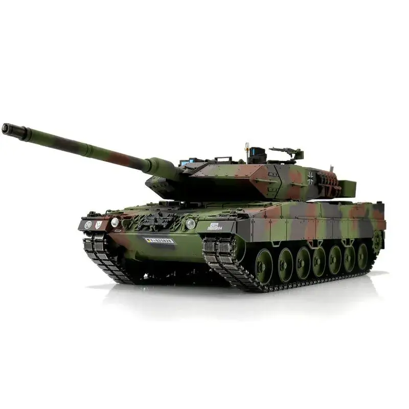 Torro Pro-Edition RC Tank 1/16 Leopard 2A6 Nato IR + Rook in luxe houten krat Direct Verzonden