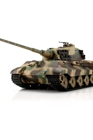 Torro 1/16 RC Kingtiger camo Henschel Turret BB+IR (Metal Tracks) Tijdelijk Beschikbaar