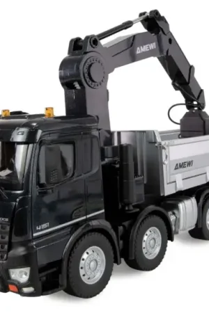 Amewi Mercedes-Benz Arocs kraanwagen met kipper 8x4/4 4WD 1:18 RTR Koop Vandaag