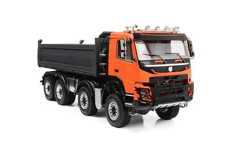 Premium RC4WD 1/14 8x8 Armageddon Hydraulic Dump Truck (FMX) (Orange and Grey)