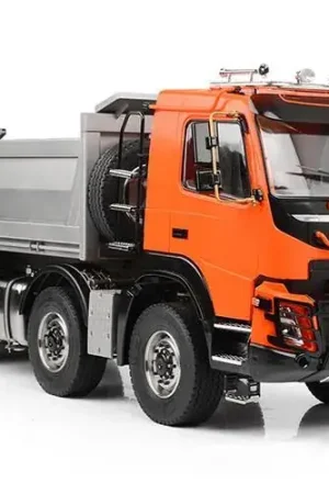 RC4WD 1/14 8x8 Armageddon Hydraulic Dump Truck (FMX) (Orange and Silver) Nieuw