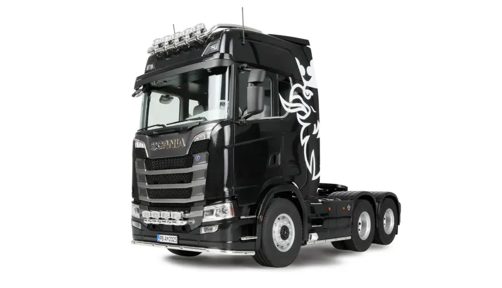 Scania 1/14 770S 6x6 Vrachtwagen - Zwart Alleen Vandaag