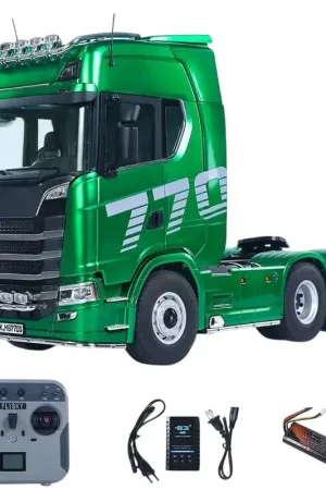 Huina 1/14 Scania K770S-100 6X6 RC Haulage Truck RTR - Groen Exclusieve Aanbieding