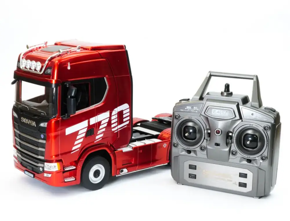 Weekendaanbieding Huina RC Scania 770S RC Haulage Truck RTR Rood