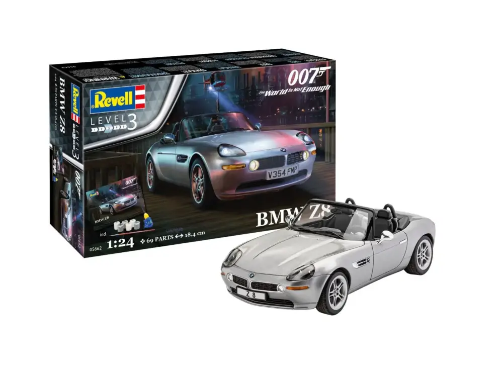 Lage Kosten Revell 1/24 BMW Z8 - James Bond 007 (The World Is Not Enough) Geschenkset