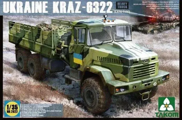 Direct Verzonden Takom 1/35 Ukraine Kraz-6322