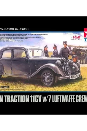Tijdelijk Beschikbaar Citroen Traction 11CVw/7 Luftwaffe crew figures 89731