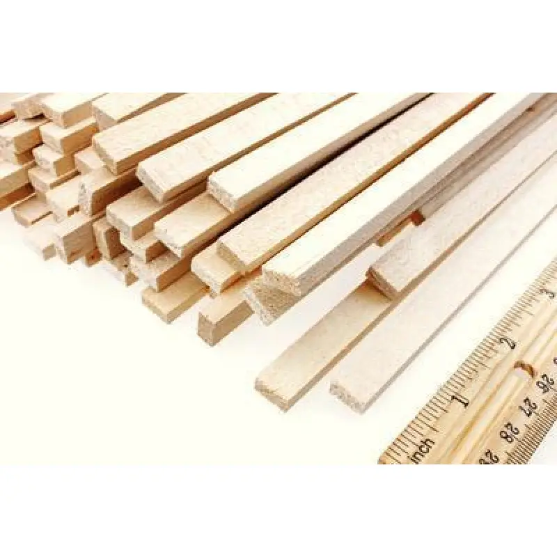Tijdelijk Beschikbaar Balsa Latje 10 mm x 10 mm x 100 cm