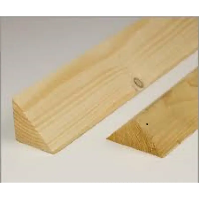 Vuren Houten Driehoeks Latje 6 mm x 6 mm x 100 cm Flitsaanbieding