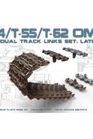 T-54,T-55,T-62 OMSh INDIVIDUAL TRACK LINKS SET. LATE TYPE -37048 Premium
