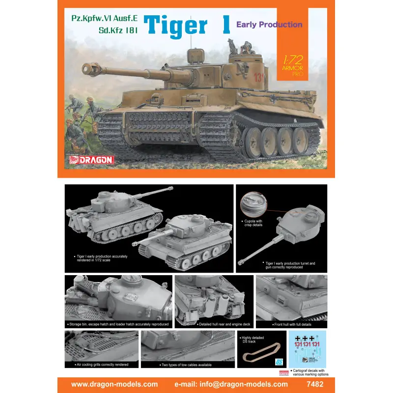SD,Kfz Tiger I "Early Production -7482 Uitverkoop