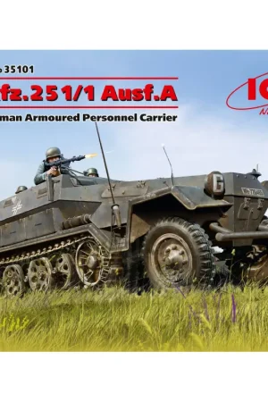 Populair Sd.Kfz.251/1 Ausf.A, WWII German Armoured Personnel Carrier-35101