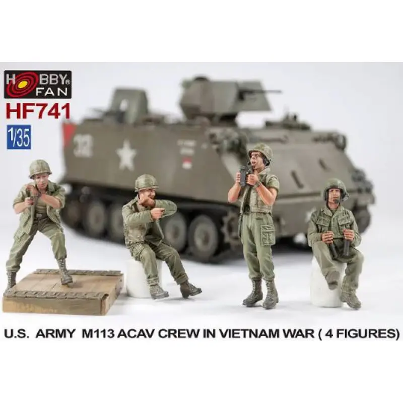U.S. Army M113 ACAV Crew in Vietnam War 4 Figures-HF741 Beste Prijs