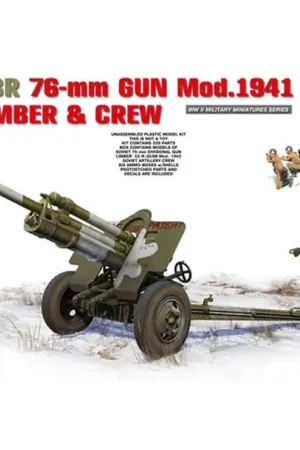 Korting USV-BR 76-mm Gun Mod. 1941 w/ Limber Crew -35129