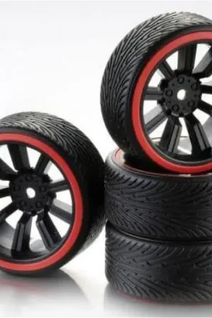 Drift Banden & Velgen Rood 2 paar -2510048 Populair