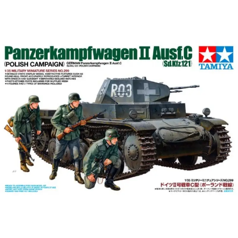 Panzerkampfwagen II Ausf. CSd.Kfz.121 Polish Campaign -35299 Veilige Betaling