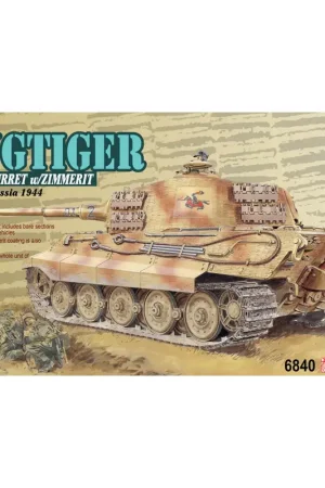 Sd.Kfz.182 KingtigerHenschel Turret w/Zimmerit s.Pz.Abt.505 Russia 1944 -6840 Uitverkoop